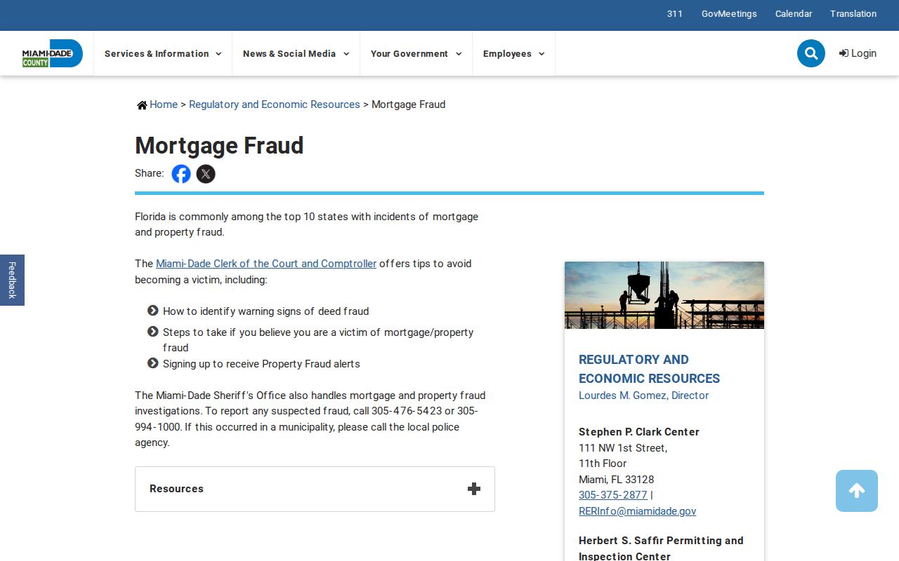 Miami-Dade property fraud information linked to historical Miami Lakes address research